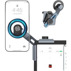 C for Tesla Phone Mount [Strongest Magnetic] Metal Car Mount for Model 3/Y/S/X, Liftable Design, No Glue Required,Compatible with MagSafe iPhone 16/15/14/13/12, Tesla Accessories