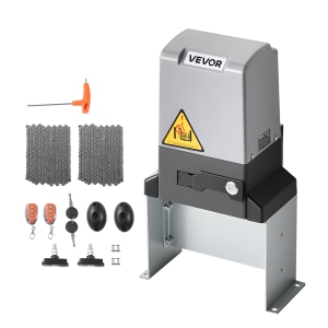 VEVOR 1200W Automatic Gate Opener, Electric Sliding Gate Opener for Doors up to 65.6ft 5732lbs, Chain Drive Rolling Door Motor with Infrared Sensor & 2 Remote Controls