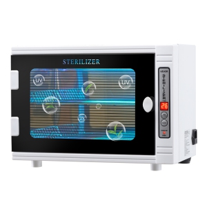VEVOR 12L Nail Tool Cleaning Machine, Tool Cabinet Cleaner Box with Timer Setting, Tempered Glass Door, 185nm Wavelength, for Labs, Home, Nail Salons, Hair Studios, Beauty Salons