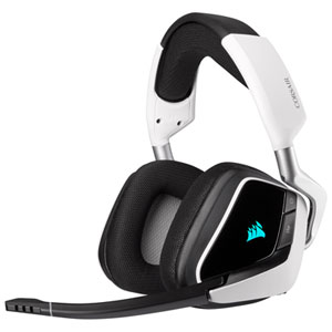 Corsair Void RGB Elite Wireless Gaming Headset for PC / PS4 / PS5 / Nintendo Switch - White