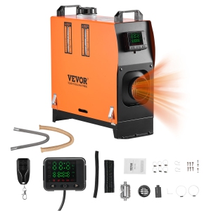VEVOR 8 kW DC12-24V Diesel Air Heater, Fast Heating Diesel Parking Heater with Remote Control and Color Digital Display, Low Noise, Voice Announcement, for RV, Truck, Camper, Van
