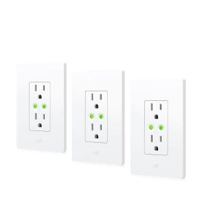 Eve Energy Outlet (Matter) 3-Pack – Smart Outlet & Power Meter, App & Voice Cont