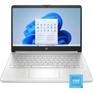 HP 14" Student Laptop - Intel Processor N150 - 8GB DDR4 - 128GB UFS - Windows 11 Home in S Mode - Silver - Microsoft Copilot