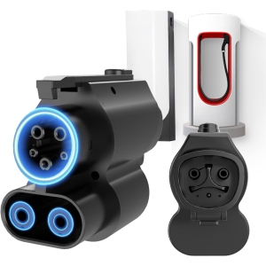 EVCONN Tesla Supercharger NACS to CCS1 Electric Vehicle (EV) Charging Adapter, 1000V, 250 kW - Black