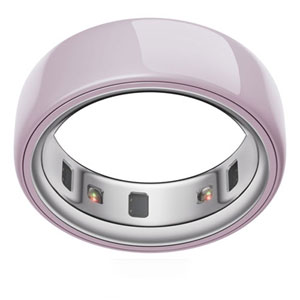 Oura Ring 4 Ceramic Smart Ring with Health, Sleep & Fitness - 27-Day Battery - Petal - Size 12