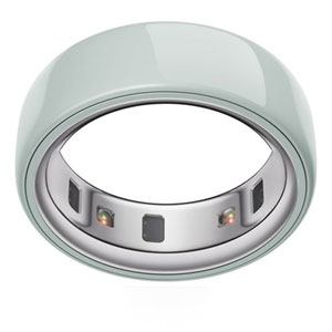 Oura Ring 4 Ceramic Smart Ring with Health, Sleep & Fitness - 46-Day Battery - Tide - Size 7