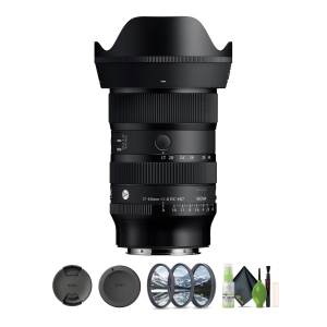 Sigma 17-40mm f/1.8 DC Art Lens (L-Mount) with Filter and Tabletop Tripod Bundle