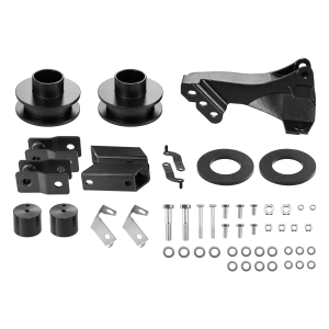 VEVOR 2.5 Inch Front Leveling Lift Kit for 2011-2023 Ford F250 F350 F450 Super Duty 4WD Models, Chassis Level Kit with Track Bar Relocation Bracket, Coil Spring Spacers, Isolators