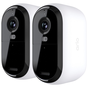 Arlo Essential Wire-Free Indoor/Outdoor 2K Security Camera (2nd Gen) - White - 2 Pack
