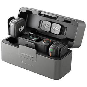 DJI Mic 3 Microphone Sans Fil (2 TX + 1 RX + Étui de Charge) - Noir