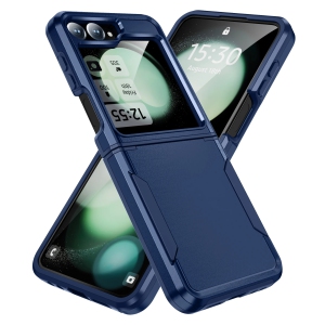 Supershield Case For Samsung Z Flip 7 Shockproof Armor TPU Bumper Hard Plastic Phone Cover - Blue
