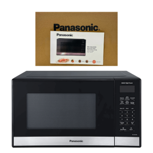 Panasonic Microwave Oven NN-SG458S 900W 0.9 Cu. Ft. Black Stainless Steel Refurbished (Excellent)