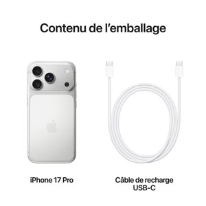 TELUS Apple iPhone 17 Pro 256GB - Silver - Monthly Financing