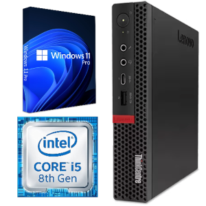 Lenovo ThinkCentre M720q Tiny / Intel Core i5-8500T 2.1 GHz / 16GB RAM / 512GB SSD / Windows 11 Pro / WiFi - Business Desktop PC Computer - Refurbished (Excellent)