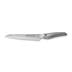 GLOBAL SAI Bread Knife 17cm/6.75" Hammered Finish Right-Han