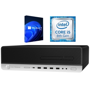 HP EliteDesk SFF / i5-8500 3.0GHz / 16GB RAM / 1TB SSD / Windows 11 Pro / WiFi - Business Desktop PC Computer - Refurbished (Excellent)