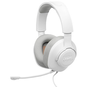Casque de jeu filaire JBL Quantum 100 M2 circum-aural pour PC - Blanc