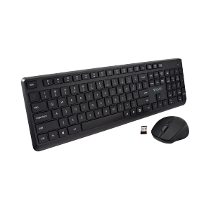 Wireless Keyboard and Mouse Combo, 2.4G Full-Sized Ergonomic Keyboard Mouse, 3 DPI Adjustable Cordless USB Keyboard and Mouse, Quite Click for Computer/Laptop/Windows/Mac