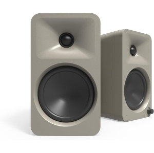 Kanto ORA4 140W Powered Reference Speakers w/ Bluetooth 5.0 & USB-C | 4” Woofers, Deep Bass Extension, Bi-Amplified, 80Hz Auto Crossover, Pair, Moon