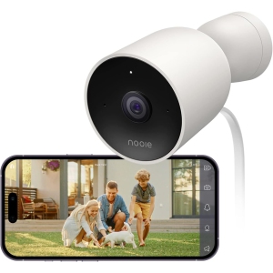 Nooie Outdoor Security Camera, WiFi IP Camera with FHD 1080P, Home Surveillance Bullet Camera with Night Vision, IP66 Waterproof, 2-Way Audio, Motion Detection, Activity Alert