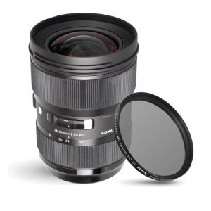 Sigma 24-35mm f/2 DG HSM Art Lens for Nikon F 588955 + UV Ultraviolet Filter