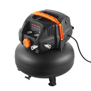 VEVOR 6 Gallon Air Compressor, 1.7HP 2.3CFM @ 90PSI Portable Pancake Air Compressor & 150PSI Max Working Pressure, Oil-Free Compressor Tank for Tire Inflation, Spray Painting, 120V