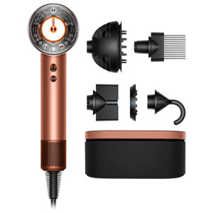 Dyson Supersonic Nural Ionic Quiet Hair Dryer 1600W with Diffuser 4 Heat Settings 3 Speed Settings - Amber Silk
