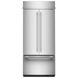 Kitchenaid 36" 20.8 Cu. Ft. Built-in French Door Refrigerator (KBFN536SPS) - Stainless Steel