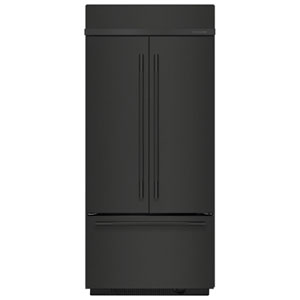 Kitchenaid 36" 20.8 Cu. Ft. Built-in French Door Refrigerator (KBFN536SBE) - Black Ore