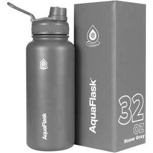 AquaFlask Original Vacuum Insulated Water Bottles 935ml (32oz) - Stone Gray