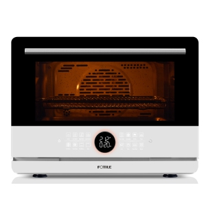 FOTILE ChefCubii HYZK32-E3 | 4-in-1 Countertop Combi Oven | Bake | Steam | Dehydrate | Air Fry | Steam Self-Clean (White)