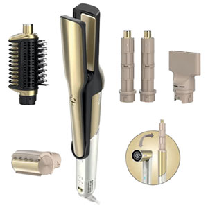 Shark Glam Ceramic Hair Dryer 1500W with Concentrator 6 Heat Settings 3 Speed Settings - Gold