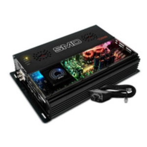 DS18 SMD-300.4AB 4-Channel Class AB Amplifier with VM-1 Voltmeter and Digital LED Lights
