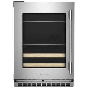 Kitchenaid 4.89 Cu. Ft. Freestanding Bar Fridge (KUBL524SPS) - PrintShield Stainless Finish