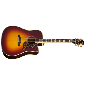 Epiphone Hummingbird Deluxe EC Acoustic/Electric Guitar with Case - Autumn Burst