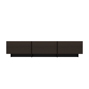 Famapy Modern TV Stand with Integrated TV Mount – Fits TVs Over 70 inches, Ample Storage & Sleek Design (71.7” W x 11.7” D x 14.9” H),Dark Brown