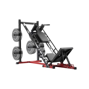 VEVOR Leg Press Hack Squat Machine, Adjustable Leg Press Combo with Linear Bearing and Weight Storage, Lower Body Special for Home Gym, Leg Exercise Equipment for Quads, Hamstring