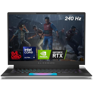 Alienware X16 R2 16" QHD+ 240Hz Gaming Laptop - Intel Core Ultra 9-185H - 32GB LPDDR5X - 2TB SSD - RTX 4090 - Windows 11 Home - Silver
