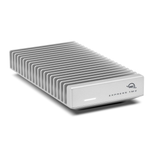 OWC 2TB Express 1M2 80Gb/s Portable NVMe SSD USB4 (Thunderbolt Compatible/USB-C) Ultra Fast External SSD Drive with Aluminum Heat Sink