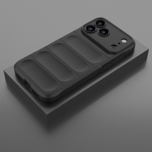 Silicone Case for iPhone 17 Pro Max, Slim Fit Military Grade Drop Protection, Anti-Scratch Shockproof Protective Phone Cover iPhone 17 Pro Max - Black