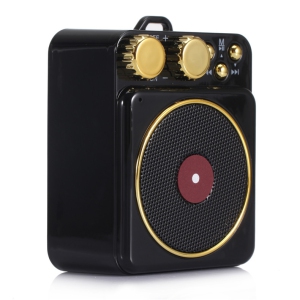 Desktop Bluetooth speaker | Magnetic portable design | HiFi sound quality | Long-lasting battery life | 3W high-fidelity speaker | Suitable for home, office, and outdoor use（black）