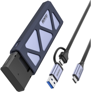 BENFEI M.2 NVME SSD Enclosure, USB-C 10Gbps, Tool-Free, Power Loss Protection, for 2230-2280