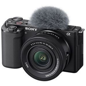 Appareil photo sans miroir Sony Alpha ZV-E10KB APS-C avec objectif 16-50mm Kit - Noir