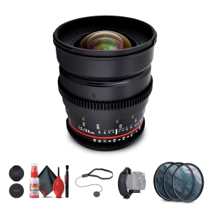 Rokinon 24mm T1.5 Cine ED AS IF UMC Lens for Nikon F Mount Bundle