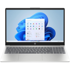 HP 15.6" FHD IPS Laptop, Intel N100 Processor, 16GB RAM 128GB SSD, Intel UHD Graphics, Windows 11 Home, Copilot AI Key, Wi-Fi 6, Bluetooth 5.3, Lightweight, Natural Silver