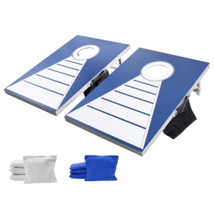 VEVOR 3x2ft Cornhole Set,Corn Hole Game Boards,Aluminum Weatherproof Portable Toss Board,Indoor and Outdoor Foldable Cornhole Play for Adults,Include 8 Bean Bags,for Beach Camping