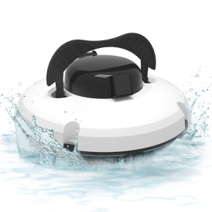 Intelligent fully automatic pool cleaning robot, 180μm fine filtration, dual drive motor 120 minutes of powerful cleaning, automatic parking