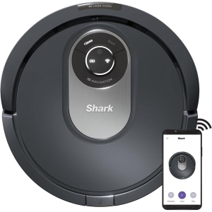 Shark RV2001CA AI Robot Vacuum with IQ Navigation, AI Laser Vision, Object Avoidance, App Control - Gray