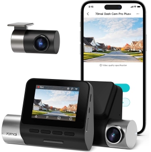 70mai 2.7K Dash Cam Front and Rear A500S, 1944P UHD Dashcam for Cars, ADAS, Built in WiFi GPS and more