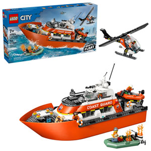 LEGO City Exploration: Coast Guard Rescue Boat & Helicopter - 742 Pieces (60504)